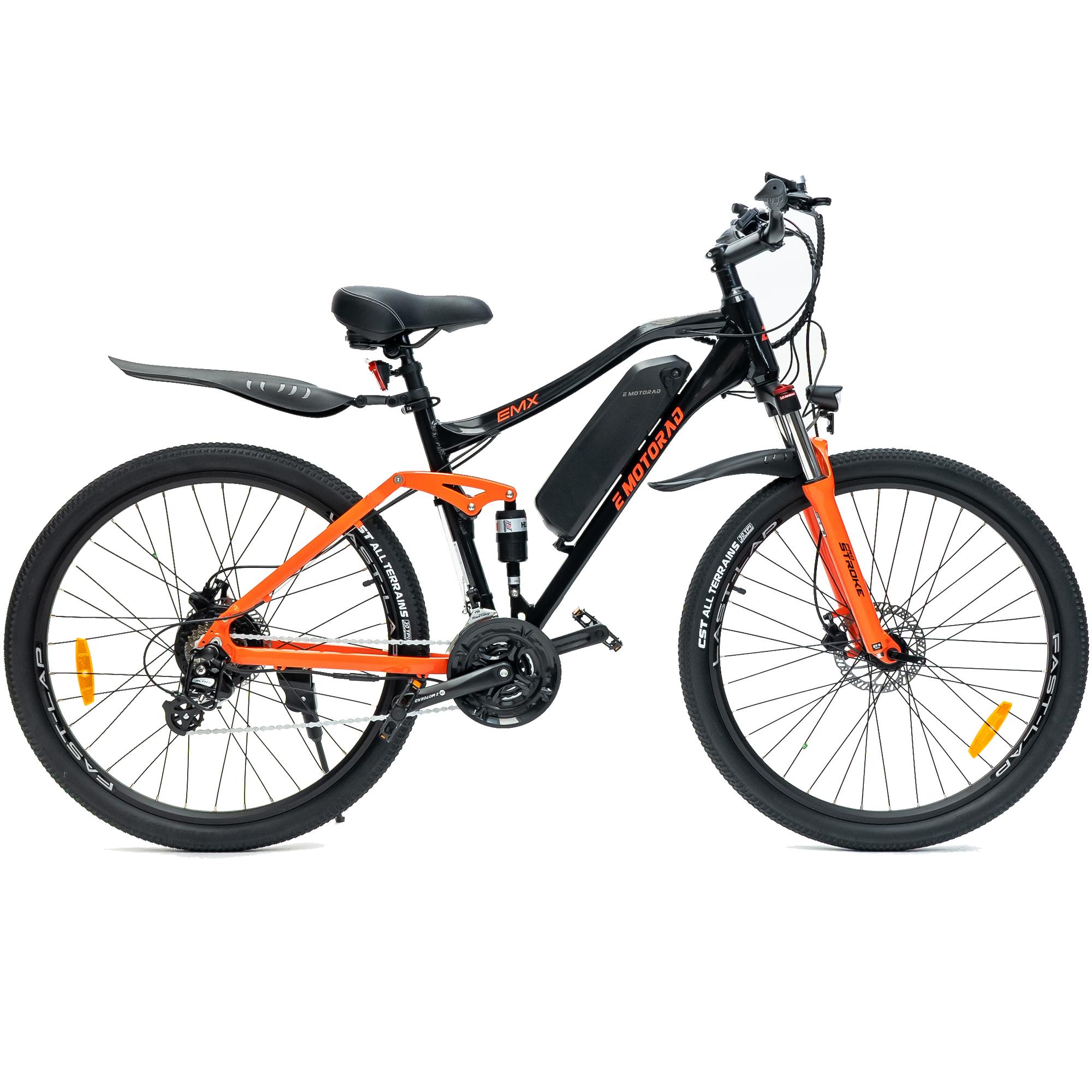 EMotorad EMX+ E-Bike 27,5 Zoll, 468 Wh, 21-Gang, hydraulische Scheibenbremsen