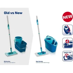 Leifheit Clean Twist M Ergo +, Reinigungsutensil, Türkis
