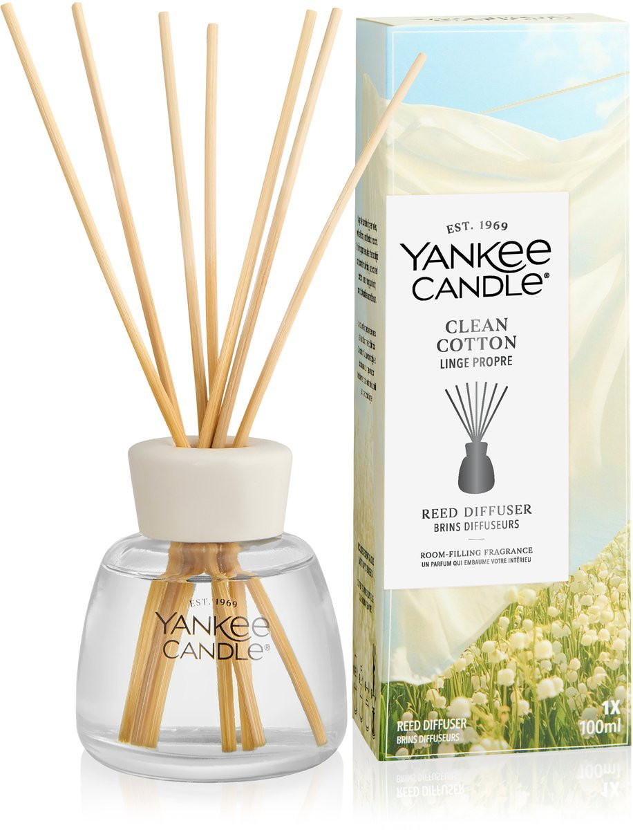 Yankee Candle Clean Cotton Geurstokjes 100 ml