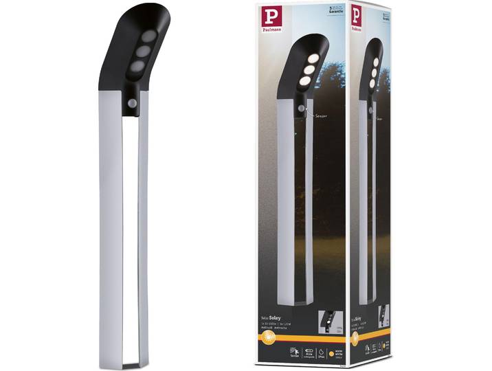 Paulmann Solar LED Pollerleuchte Soley Bewegungsmelder