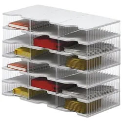 Styro Sortierstation »styrobig Trio Tower« 18 Fächer grau