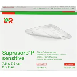 Suprasorb P Sensitive Pu-Schaum.bor.lite7.5x7.5cm 10 ST