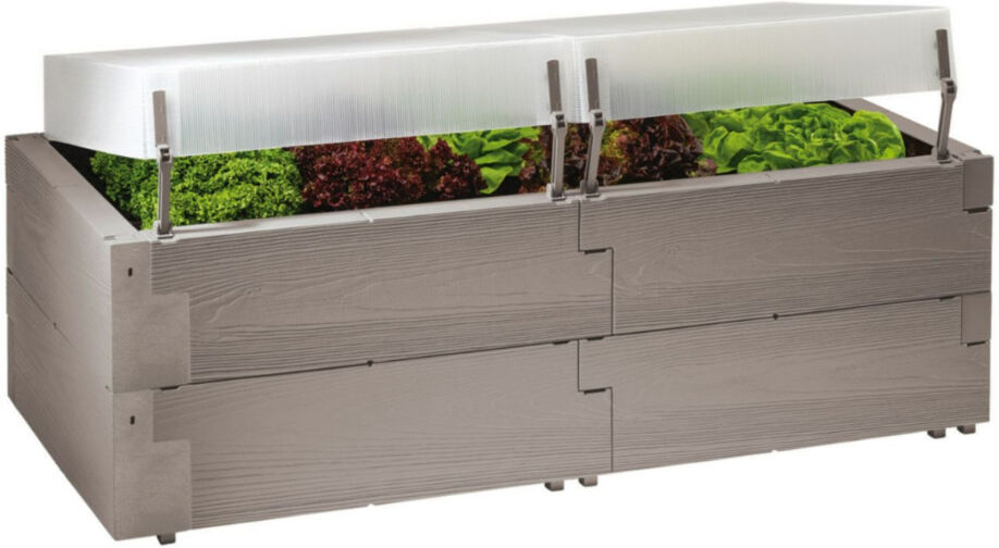 Juwel Gardenstar Hochbeet Woody Set 130 x 60 x 52 cm, inkl. 2 Thermohauben