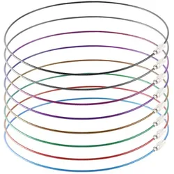 Drahtseil, verschraubbar, 8-teilig, farbig, 40cm