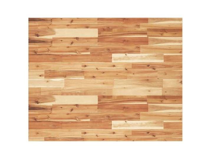 GHVBNMF Tischplatte Massivholz Akazie Rechteckig 100x80x2 cm für Esstisch Ideal für Esszimmer und Gastronomie: Robuste Akazienholzplatte mit Naturöl-Finish zur Erneuerung vorhandener Tischgestelle.