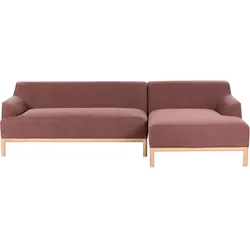 ECKSOFA 3-Sitzer Stoff Burgunderrot linksseitig Sosjo