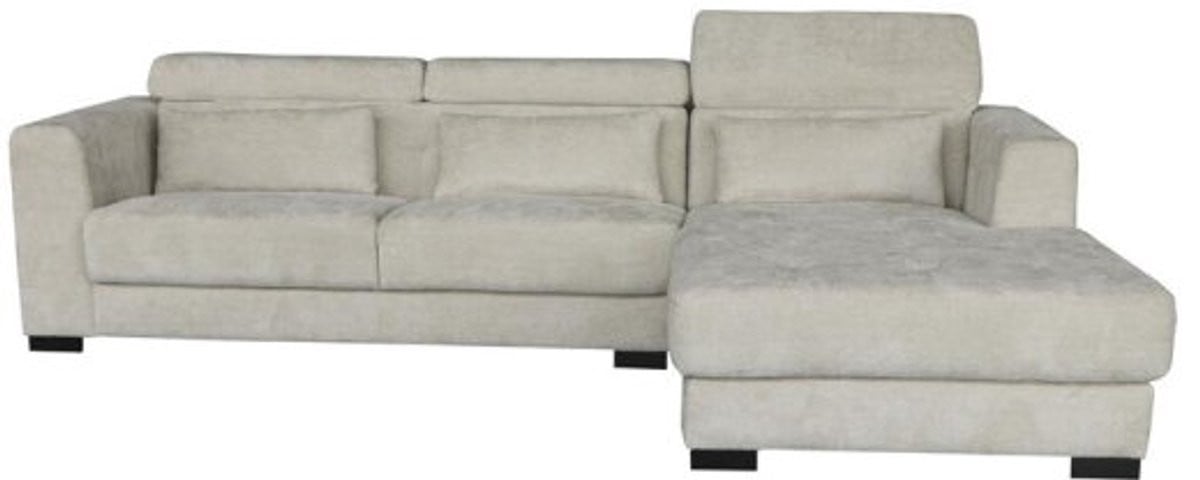 Tower Living Brighton 3-Zit Hoekbank met Chaise Longue - Ivory - XS85 fabric