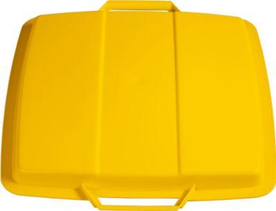 Deckel für Abfallbehälter 90 Liter, gelb