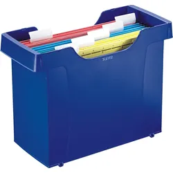 LEITZ Hängemappenbox Mini-Aktei Plus A4 blau Packung mit 4 Stück