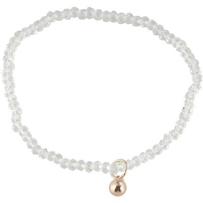 Armband ADELIA´S "Armband aus 18 cm", rosa (gold), Armbänder, Damen, 18cm, Armband, Eine schöne Geschenkidee für jeden Anlass