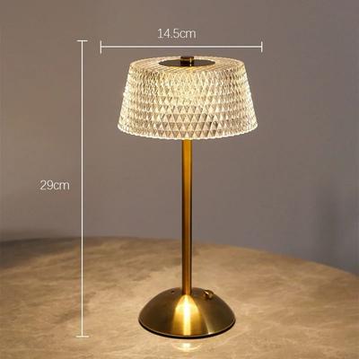 Uplift Picks Rechargeable Glass Touch Table Lamp For Warm Bedside Ambient Lighting Decor thin Rod