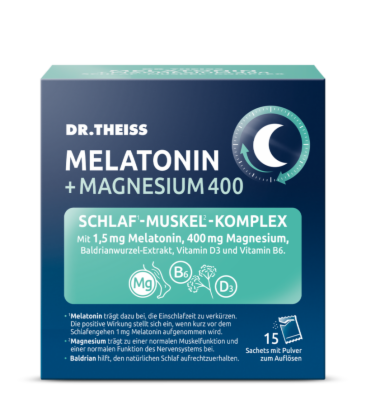 Dr. Theiss Naturwaren GmbH DR.THEISS Melatonin+Magn.400 Schlaf-Komplex Pulver 15X5 g 19868913