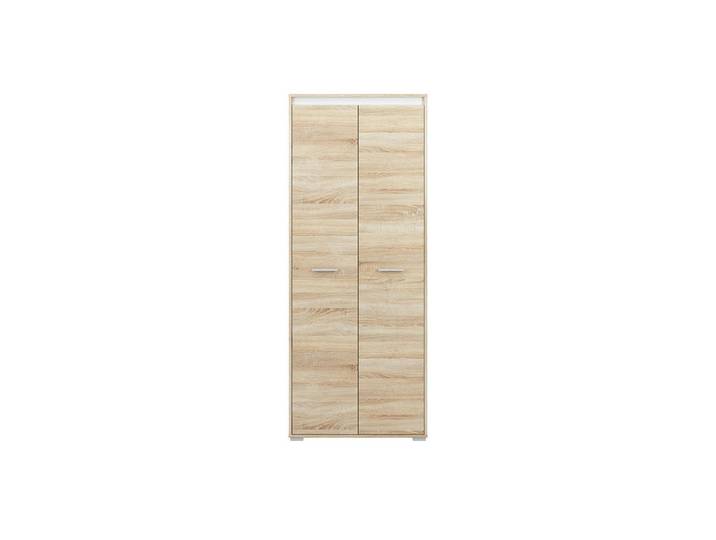 Feldmann-Wohnen Kleiderschrank Avo Sonoma Eiche, Absetzung austauschbar 80 / 50 / 200cm, Braun, Rechteckig, 80x200x50 cm, Schlafzimmer, Kleiderschränke, Drehtürenschränke