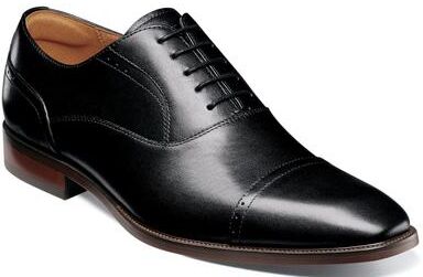 Florsheim Sorrento Cap Toe Oxford Shoes - Mens 8.5 Black Oxford W