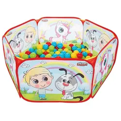 Pilsan Bällebad, Ballpool 06413 mit 200 Bällen 6 cm Durchmesser, Schutzrand