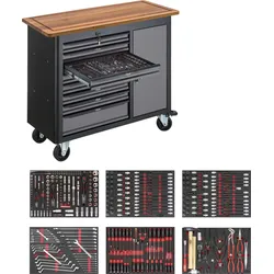 VIGOR Mobile Werkbank Series L mit Sortiment, V5158, Anzahl Werkzeuge: 375
