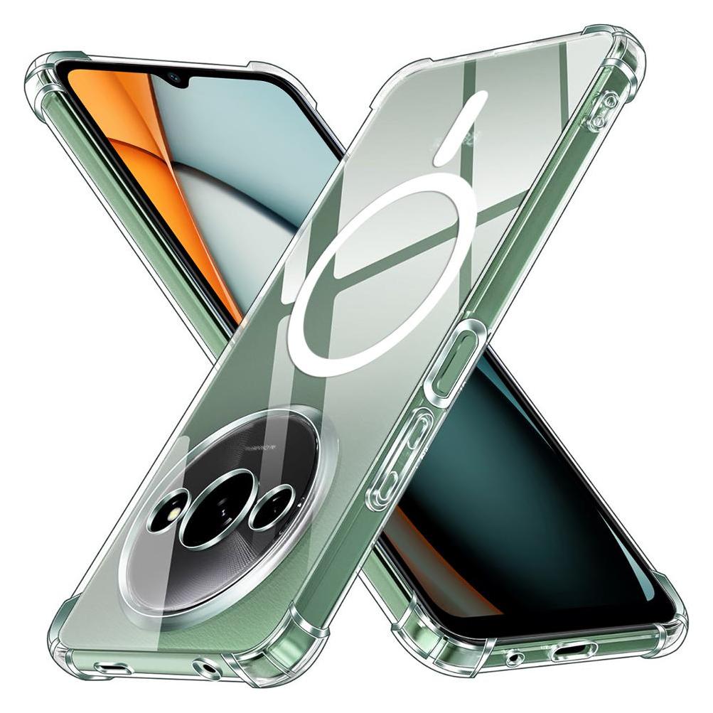 Techsuit - Shockproof Clear Silicone MagSafe - Xiaomi Redmi A3 / Redmi A3x - Clear (Xiaomi Redmi A3) (57588057)