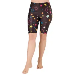 buttinette Radler-Hose "Sterne", schwarz/bunt