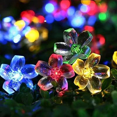 Uplift Picks Solar Cherry Blossom Lights With 8 Mode Outdoor Fairy Lighting colorful 12 M (100 Leds)