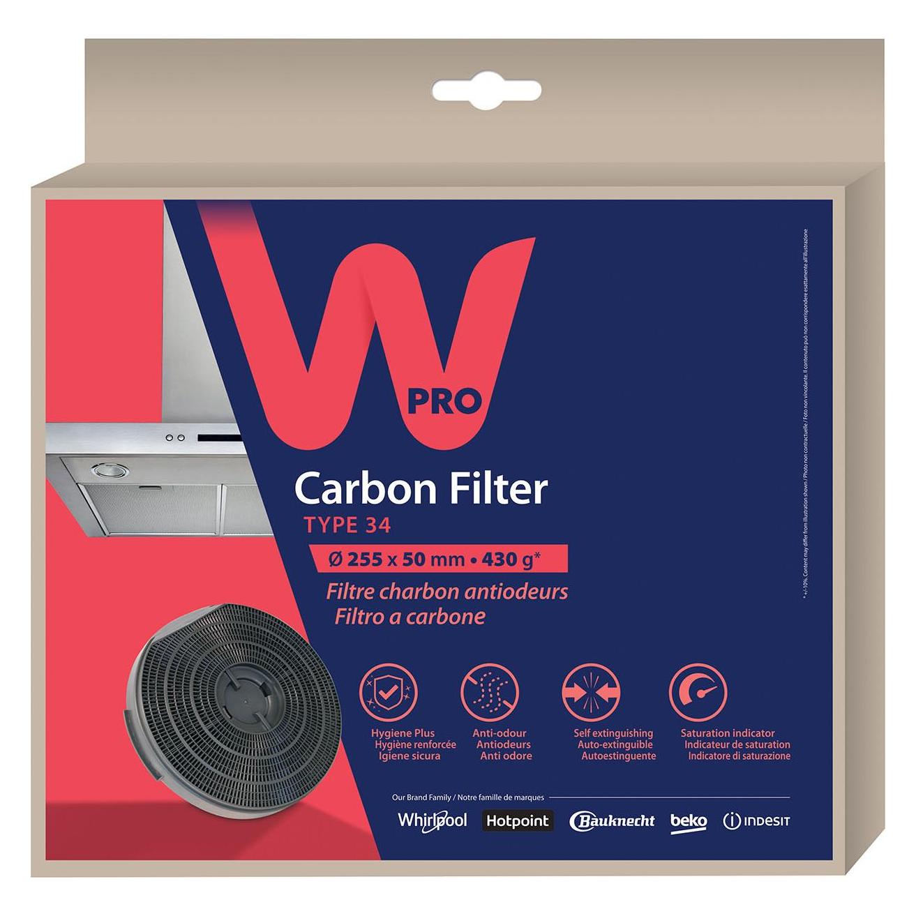 Bauknecht WPRO Kulfilter til Emhaette (484000008610)
