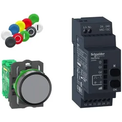 Schneider Electric Drucktaster-Set AC/DC XB5RFA02