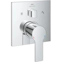 Grohe, Duscharmatur + Badewannenarmatur, ALLURE Fertigset mit 3-Wege-Umstellung chrom