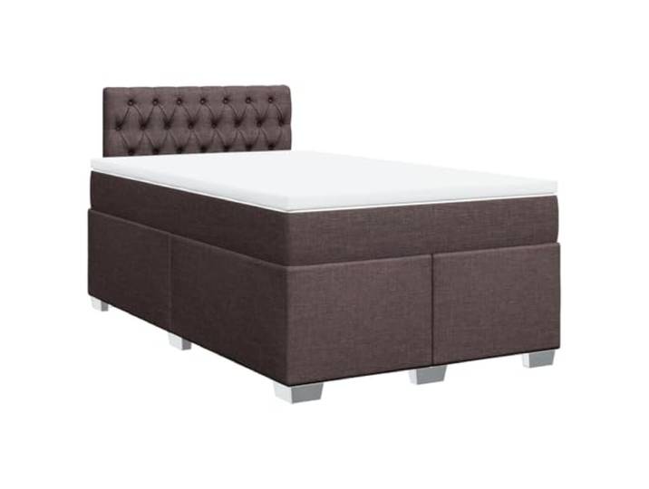 PUGYNBK Boxspringbett, 120 x 190 cm, mit Federkernmatratze Weiches Polyestergewebe, Kopfteil, Lattenrost, stabile Beine