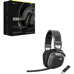 CORSAIR HS80 Max, Over-ear Gaming Headset Bluetooth Stahlgrau