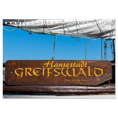 Hansestadt Greifswald (Tischkalender 2027 DIN A5 quer), CALVENDO Monatskalender