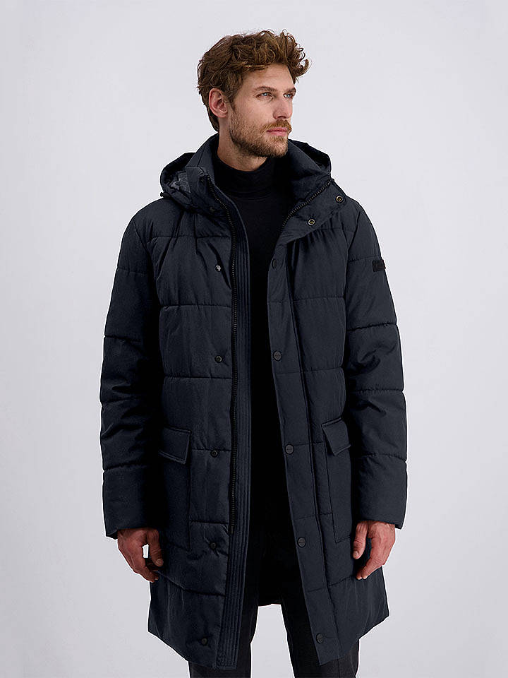 Pierre Cardin Wintermantel in Dunkelblau - 54
