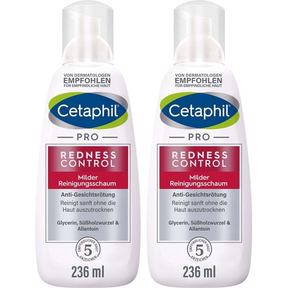 Cetaphil Redness Control milder Reinigungsschaum 2x 2x236 ml Schaum
