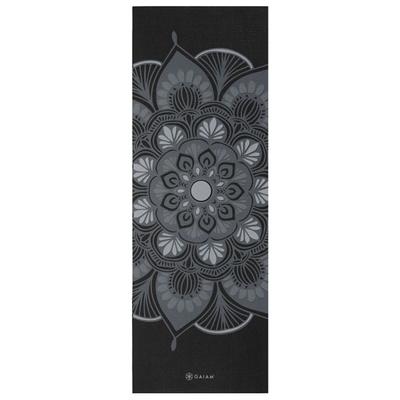 GAIAM - 4 mm Classic Printed Yoga Mat - Yogamatte Gr 61 x 173 x 0,4 cm grau