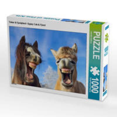CALVENDO Puzzle Tinker & Fjordpferd / Gypsy Cob & Fjiord 1000 Teile Lege-Größe 64 x 48 cm Foto-Puzzle Bild von Jeanette Hutfluss
