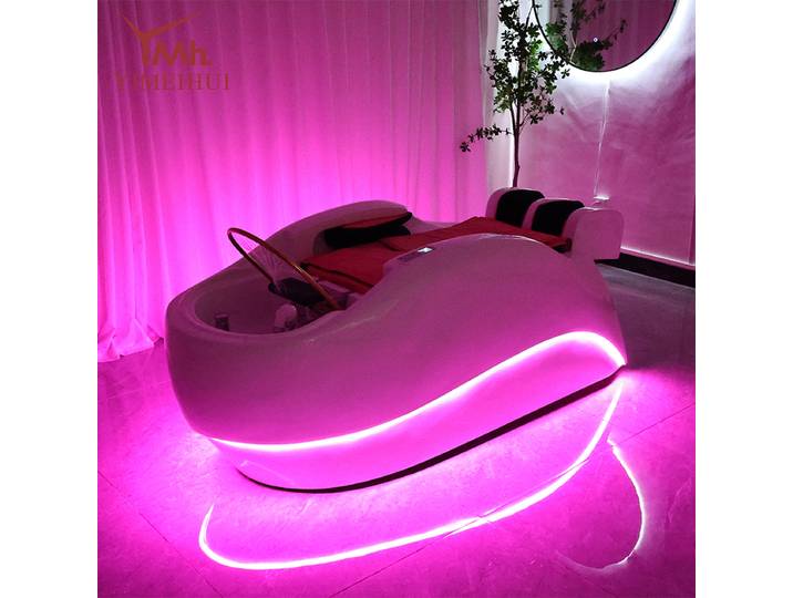 Meubles de Salon tête Spa lit électrique intelligent 4d Massage cheveux lavage eau Circulation shampooing lit avec thérapie de tête