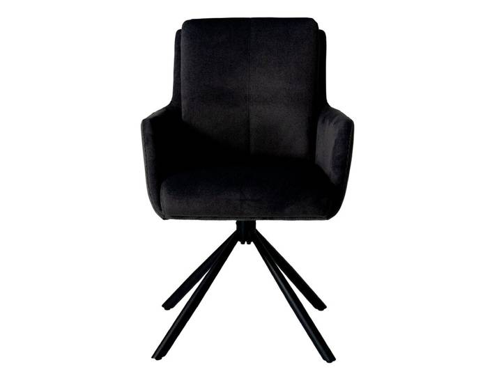 Armlehnstuhl AIDA 92 x 60 x 67 cm Cord/Mikrofaser anthrazit