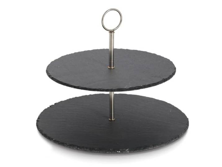 Zeller Etagere, Schiefer/Metall