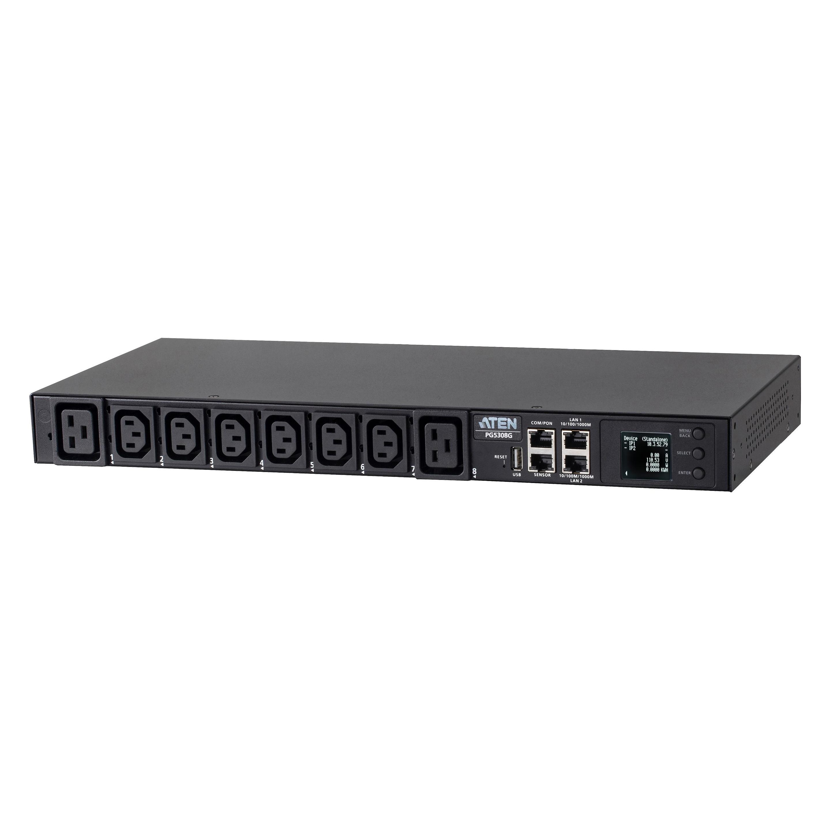 Aten PG5308G 8P 1HE mit Messung 32A PDU (PG5308G-AT)