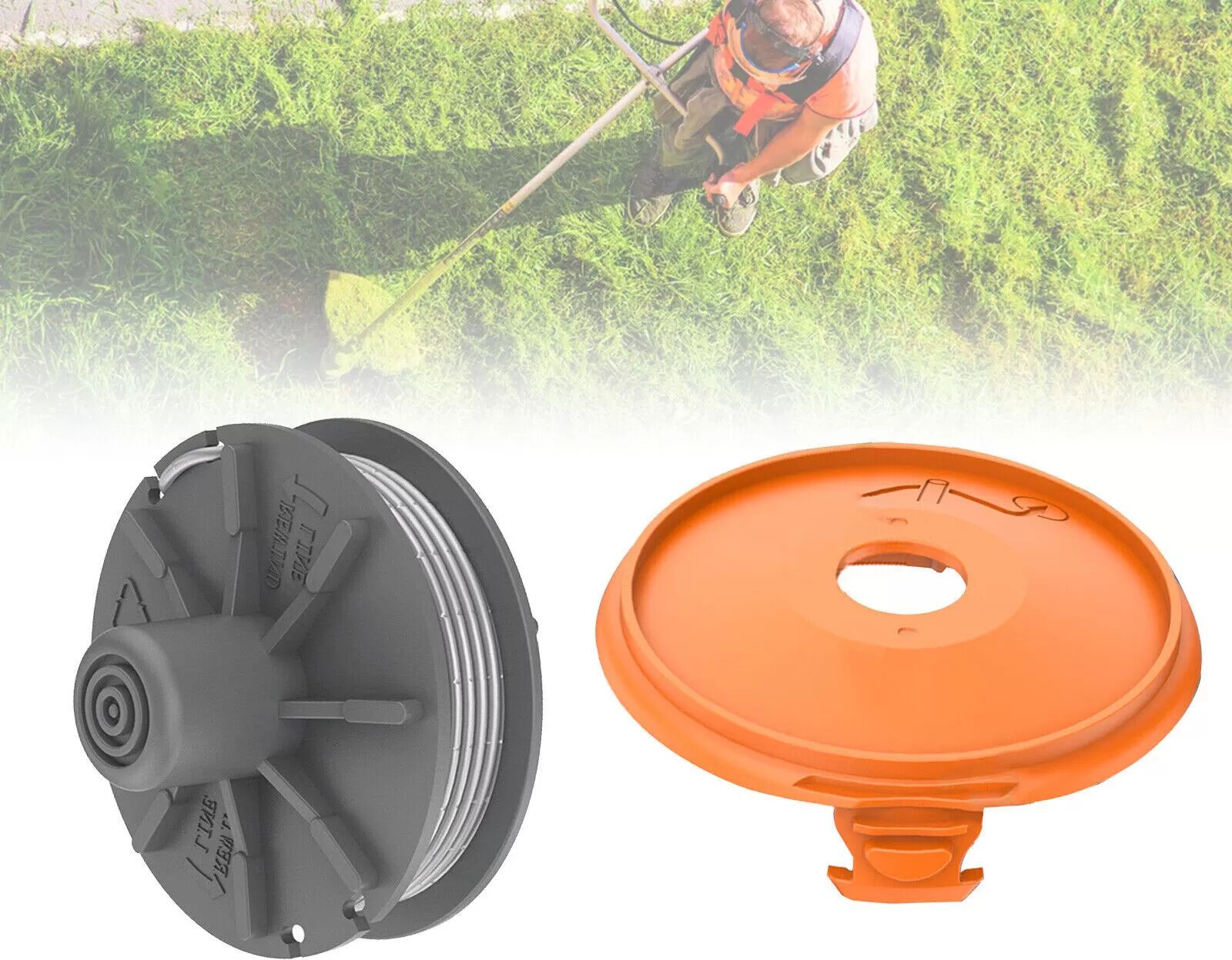 INF Ersatzspule und Abdeckungsset für Gardena-Trimmer 2 Spulen