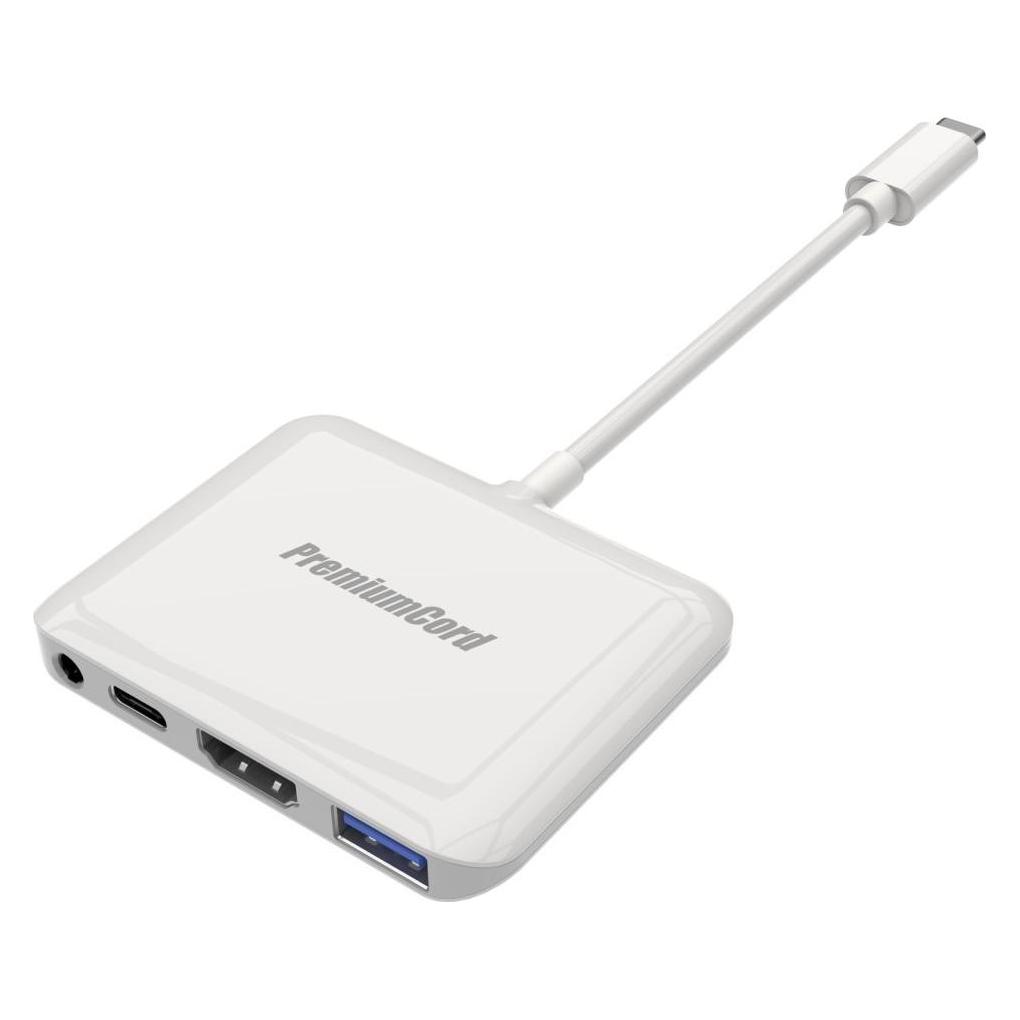 PremiumCord Převodník USB-C na HDMI2.0+USB3.0+Audio+PD (pro iPad Pro) (USB-C) (ku31hdmi10)