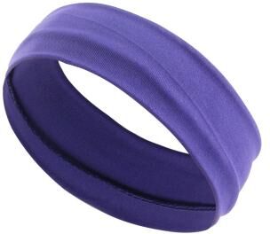 Fusion Finds Women's Sports Headband Elastic Workout Hair Band For Yoga, Running & Fitness dark Purple