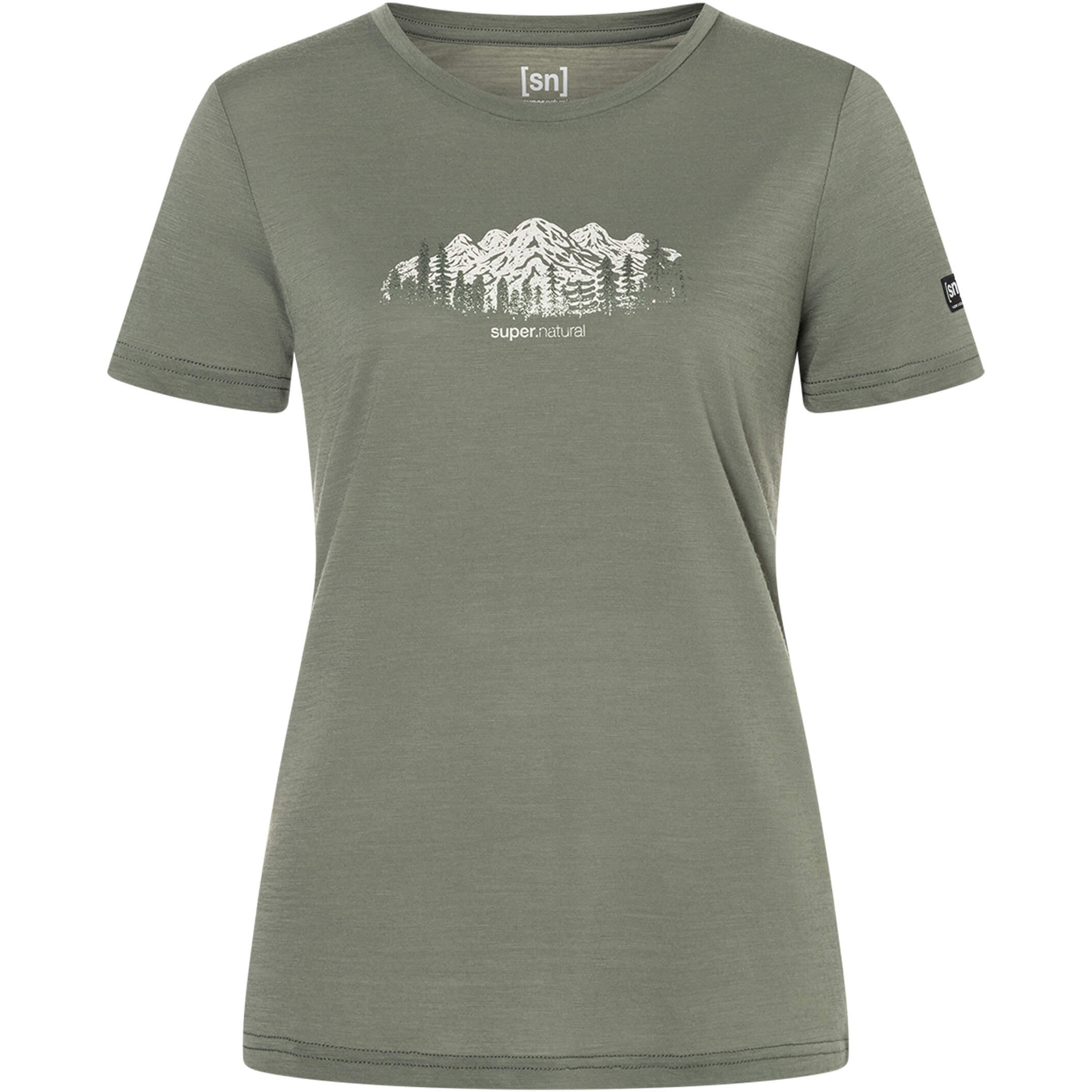 Super.Natural Canadian Woods Damen T-Shirts oliv Größe M Trekking Hautfreundlich Merinowolle