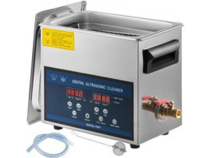 VEVOR Nettoyeur à Ultrasons 6 L Nettoyeur à Ultrasons Professionnel à Double Fréquence 28/40 kHz Appareil de Nettoyage Ultrasonique avec Cuve en Acier Inoxydable pour Bijoux Lunettes Montre Dentier