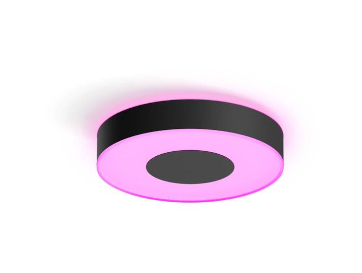 Deckenlampe Infuse Philips Hue Kunststoff/Metall schwarz Ø 42.5cm - LED - Lichtfarbe: Warmweiss - Tageslichtweiss - Material: Metall/Kunststoff- LED