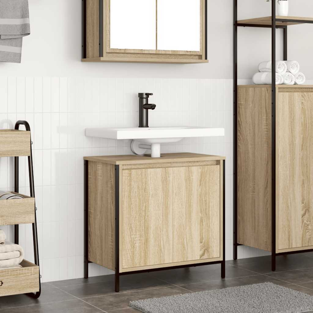 Prolenta Onderkast voor wastafel in houtlook voor de badkamer