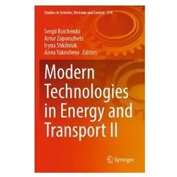 Modern Technologies in Energy and Transport II, Fachbücher von Artur Zaporozhets, Iryna Shkilniuk