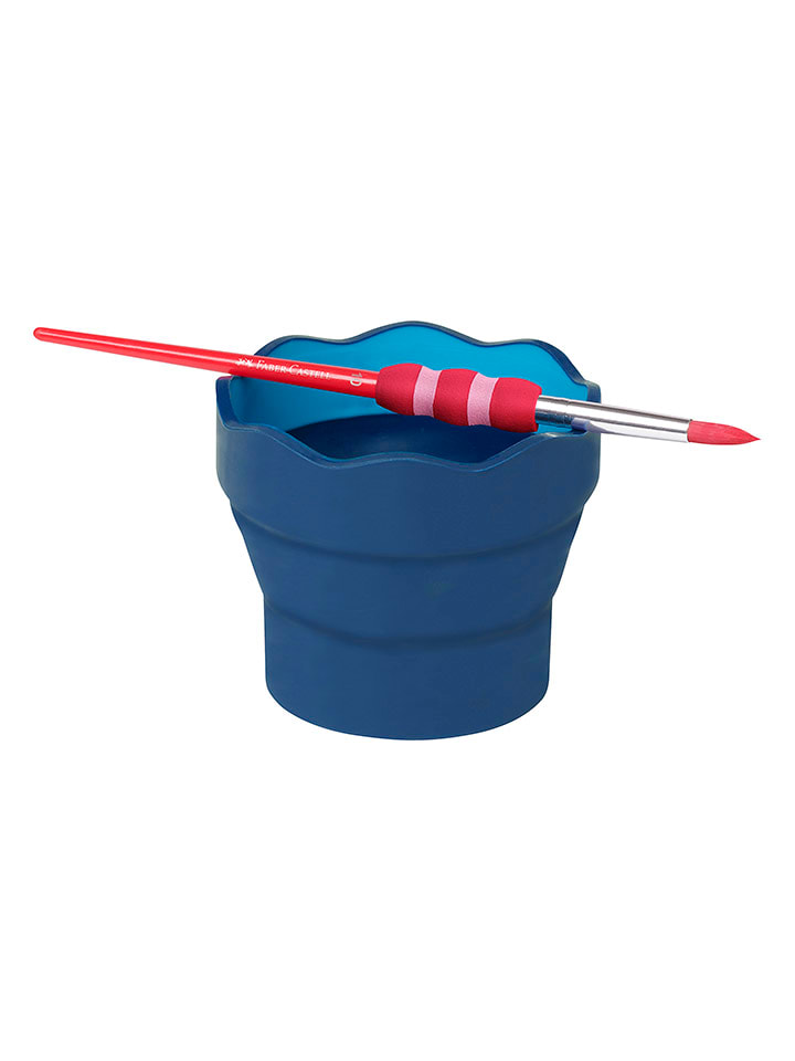 Faber-Castell Wasserbecher "Clic&Go" in Blau - onesize