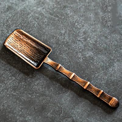 Modern Mode Marketplace Premium Alloy Tea Scoop With Retro Cloud Texture Kung Fu Tea Tool b
