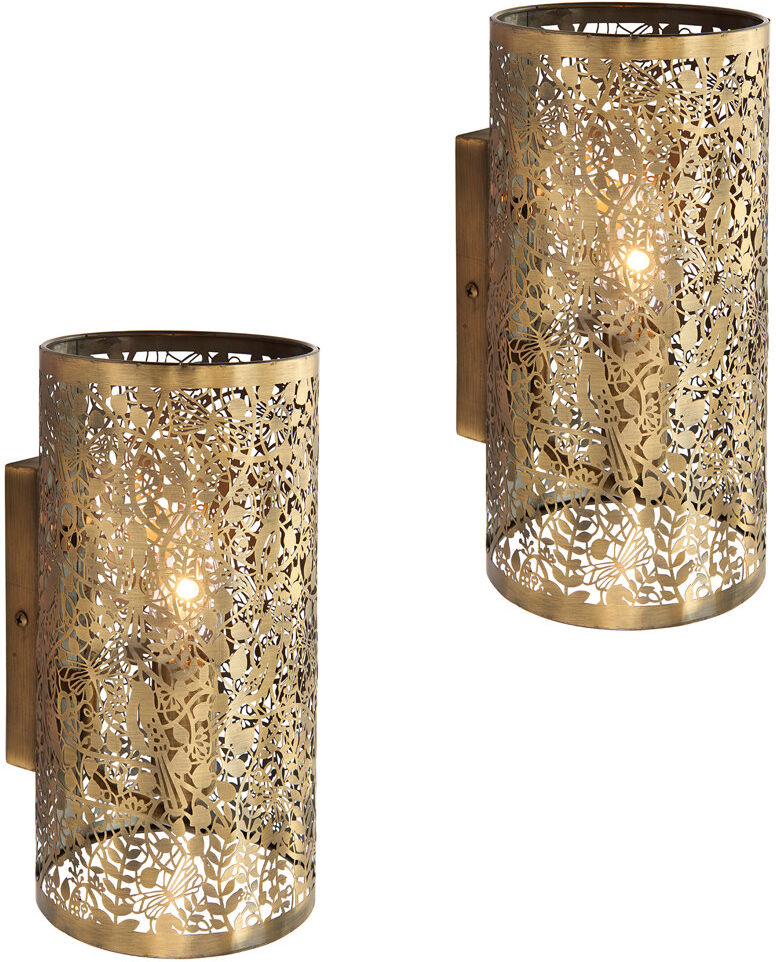 Langley Street Edie Steel Flush Mounted Sconce 25cm H X 12.8cm W X 14.5cm D