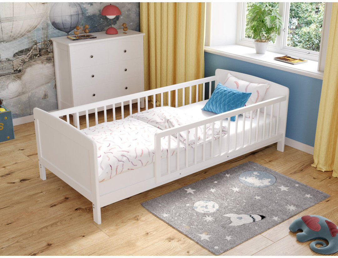 Harriet Bee Lehigh Kids Bed White EU Toddler - 80 x 160 cm