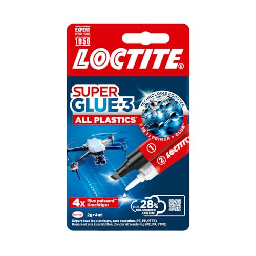 Loctite Super Glue All Plastics Universele Secondelijm voor alle kunststoffen, 6g